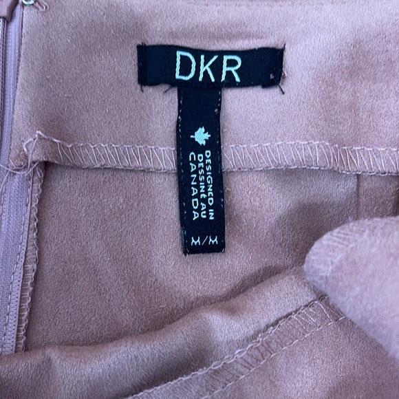 Worn Once! Pink Suede Skirt - Picture 2 of 3